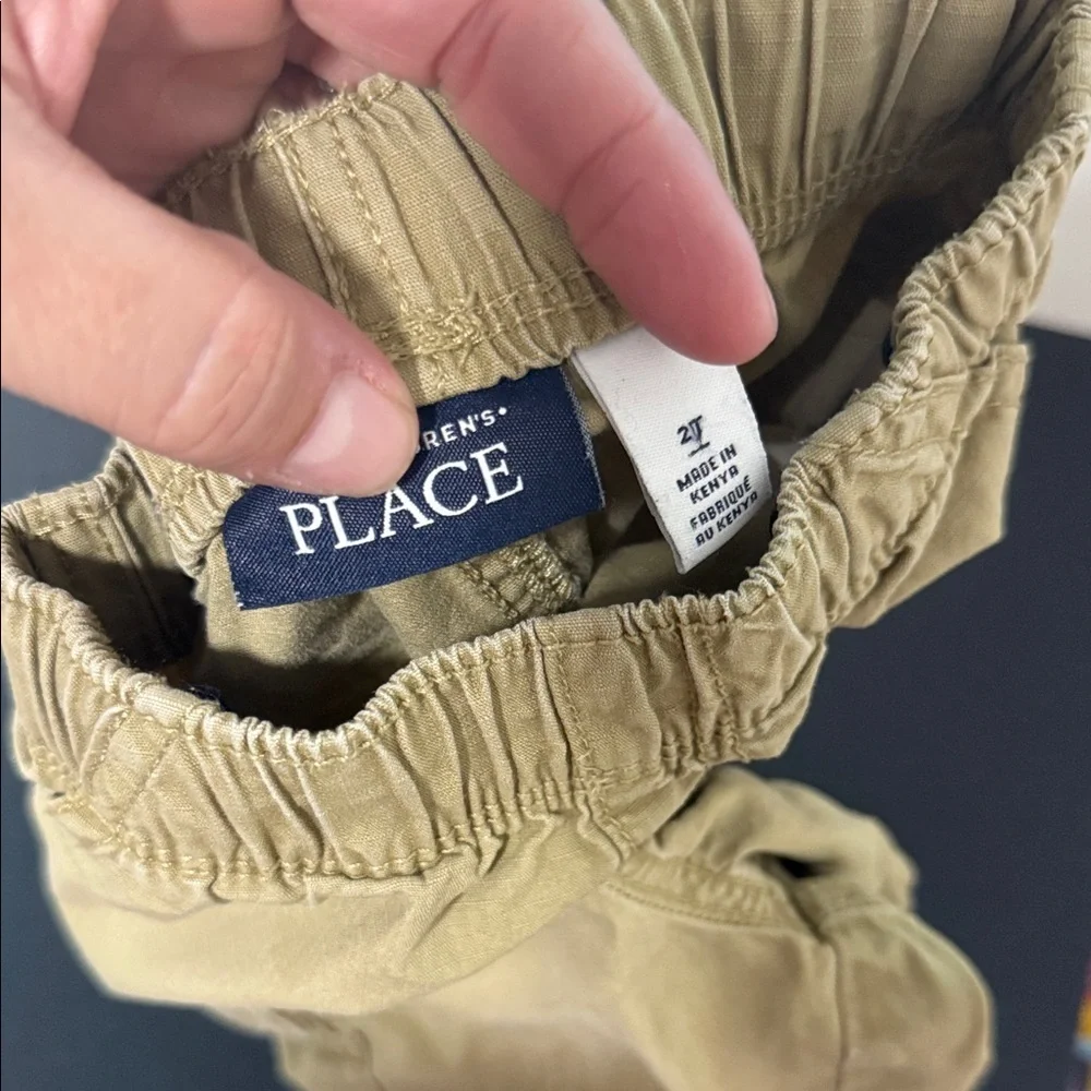 The Children's Place Tan Cargo Shorts Elastic Waist